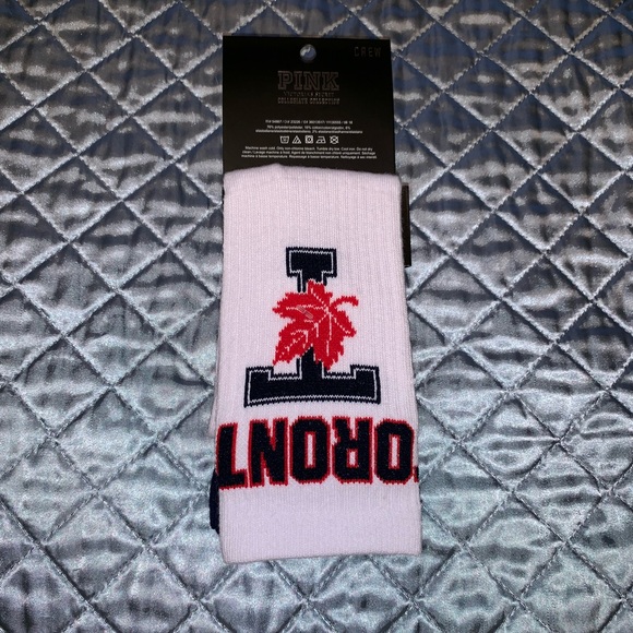 PINK University of Toronto Collegiate Socks - NWT - Picture 2 of 4